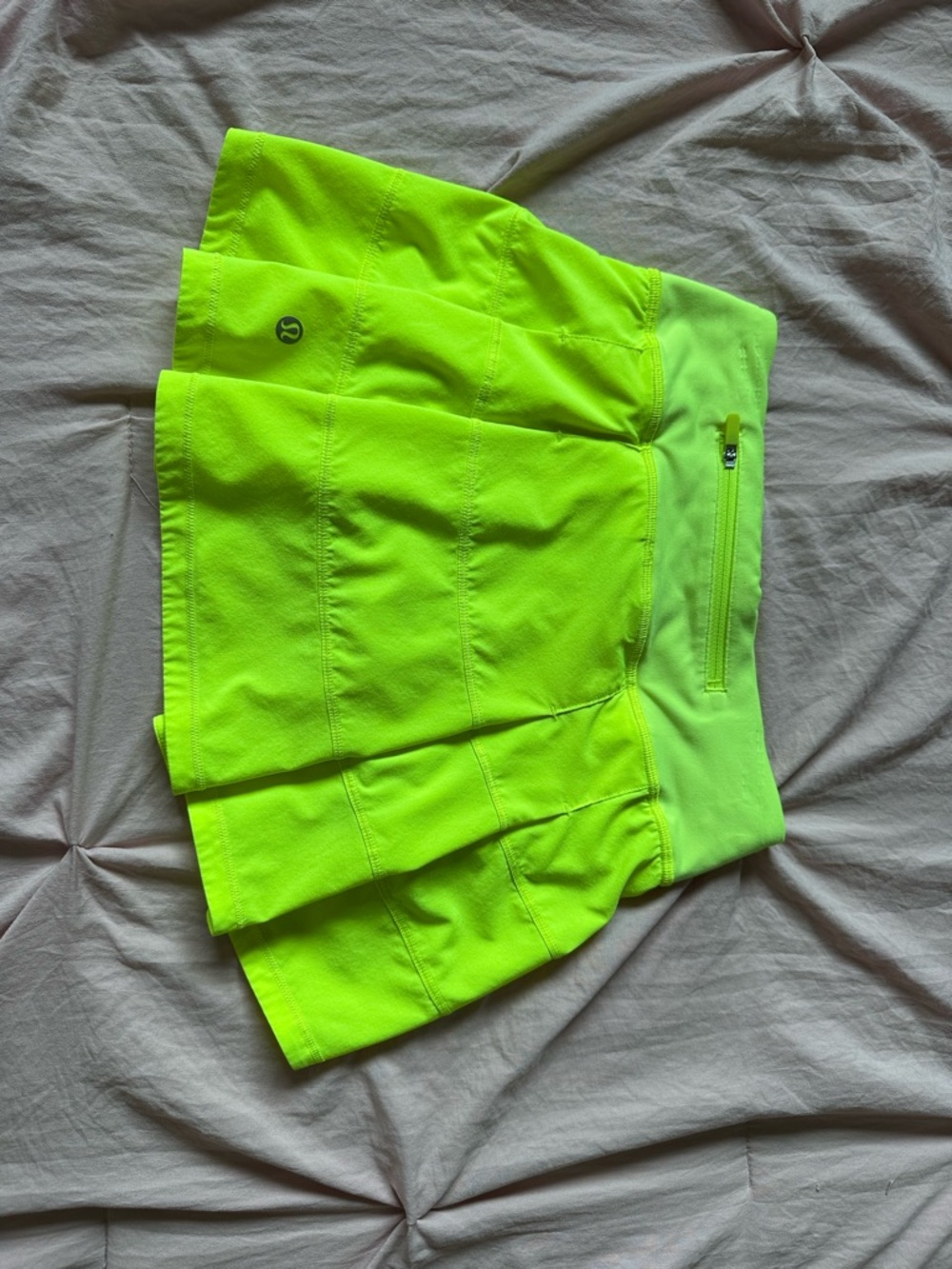 lululemon athletica Neon Yellow Green Athletic Skirt
